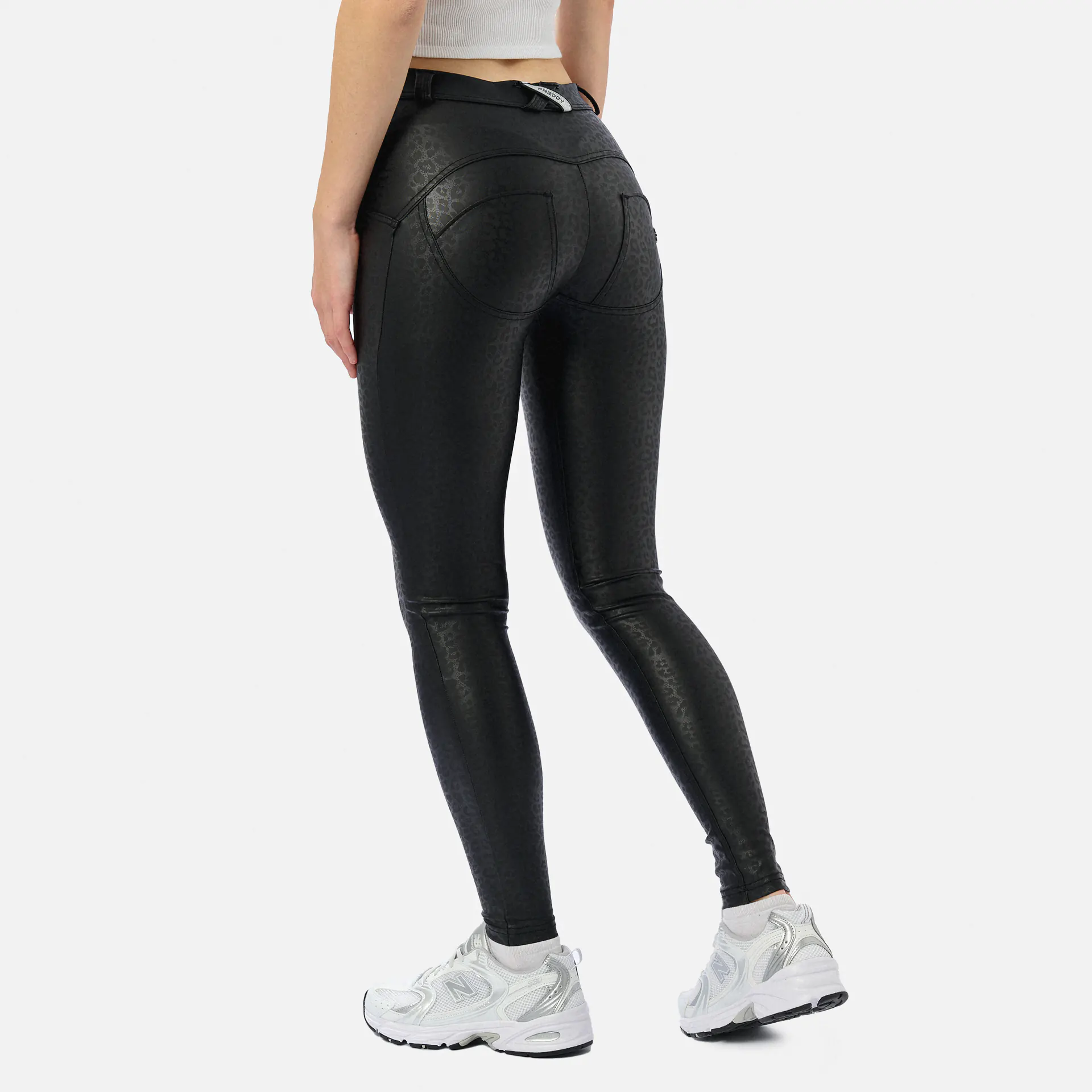 Freddy WR.UP® Push Up Pants Regular Waist Black Leo