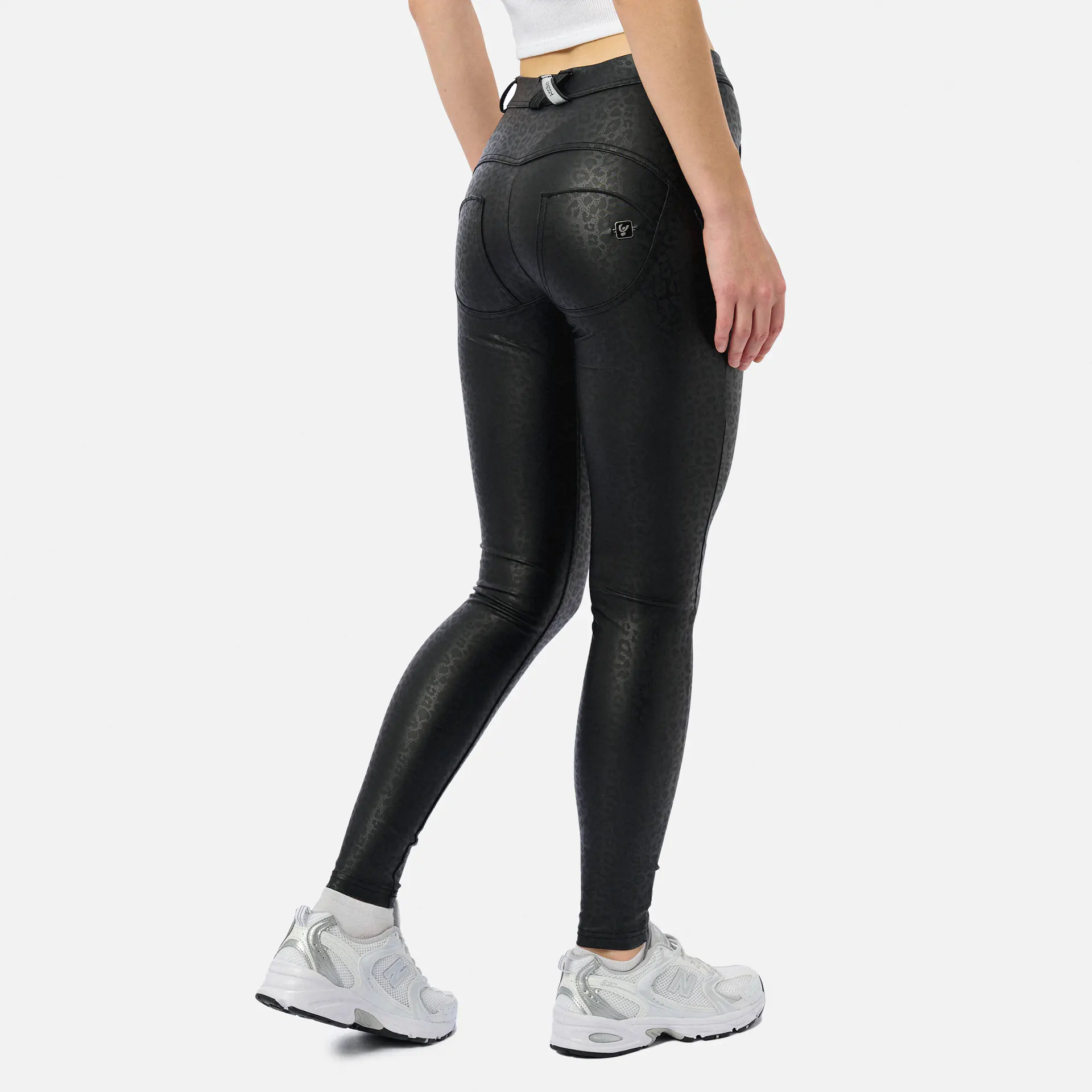 Freddy WR.UP® Push Up Pants Regular Waist Black Leo